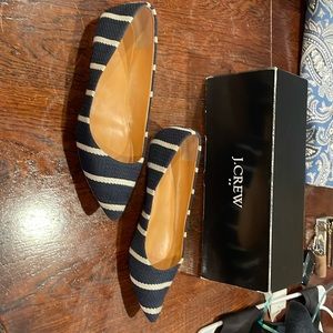J Crew Textured Stripe Amelia Flats size 7. Great shape; hardly worn.